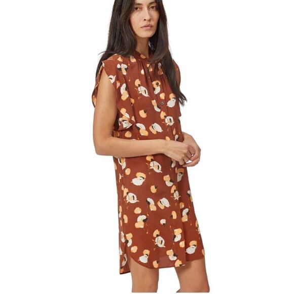 Silk Floral Dress Equipment Size  XS - Picture 2 of 9